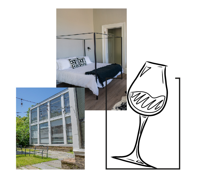 Hallett-Irby interior rooms collage